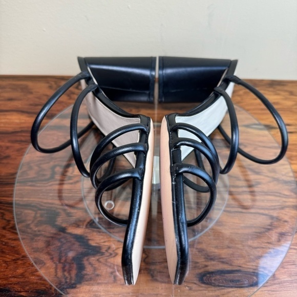 NINE WEST Strappy Open Toe Heel Sandals Platform Block Heels Size 13 - Picture 14 of 16